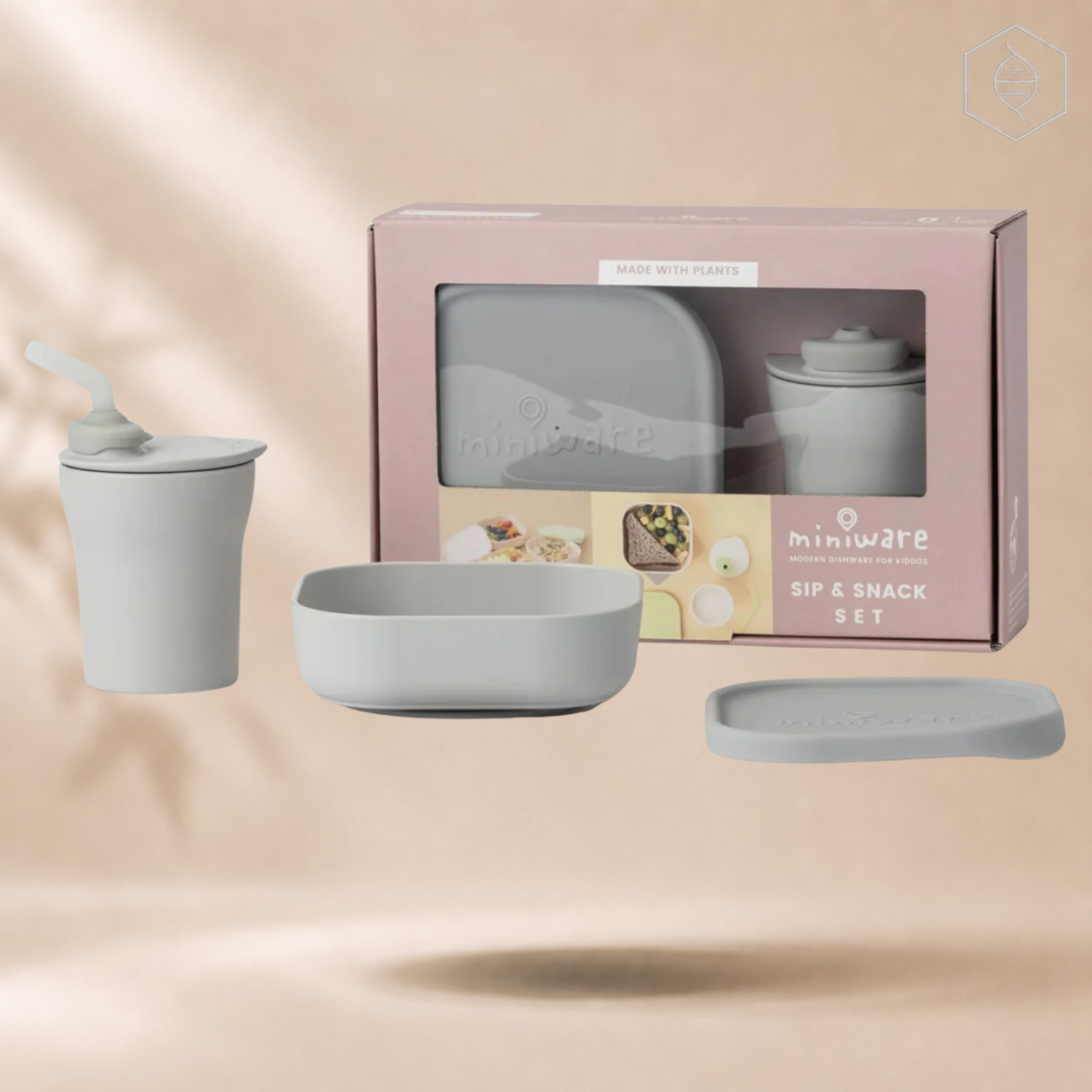 Miniware - Seti Sip +Snack Grey