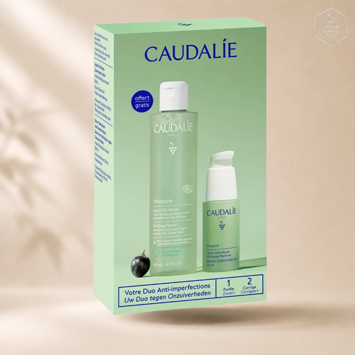 Caudalie Vinopure Serum & Toner SET