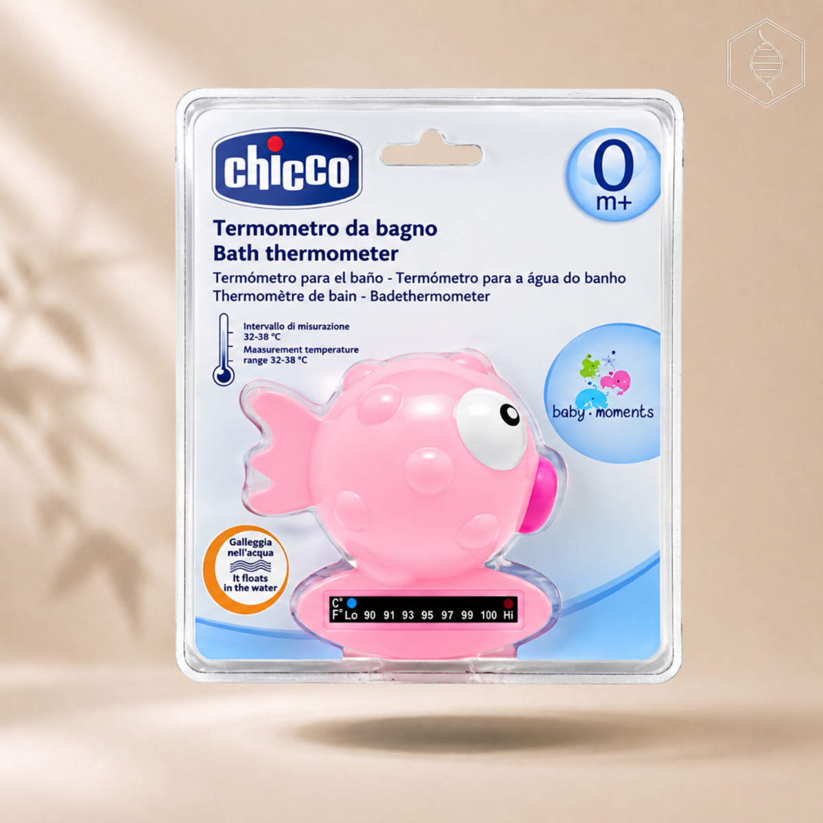 Chicco - Termometër Uji 0+ (peshk rozë)