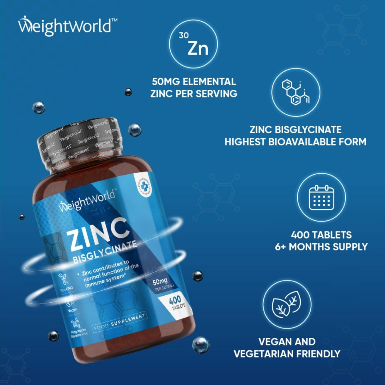 WeightWorld- ZINK BISGLYCINATE