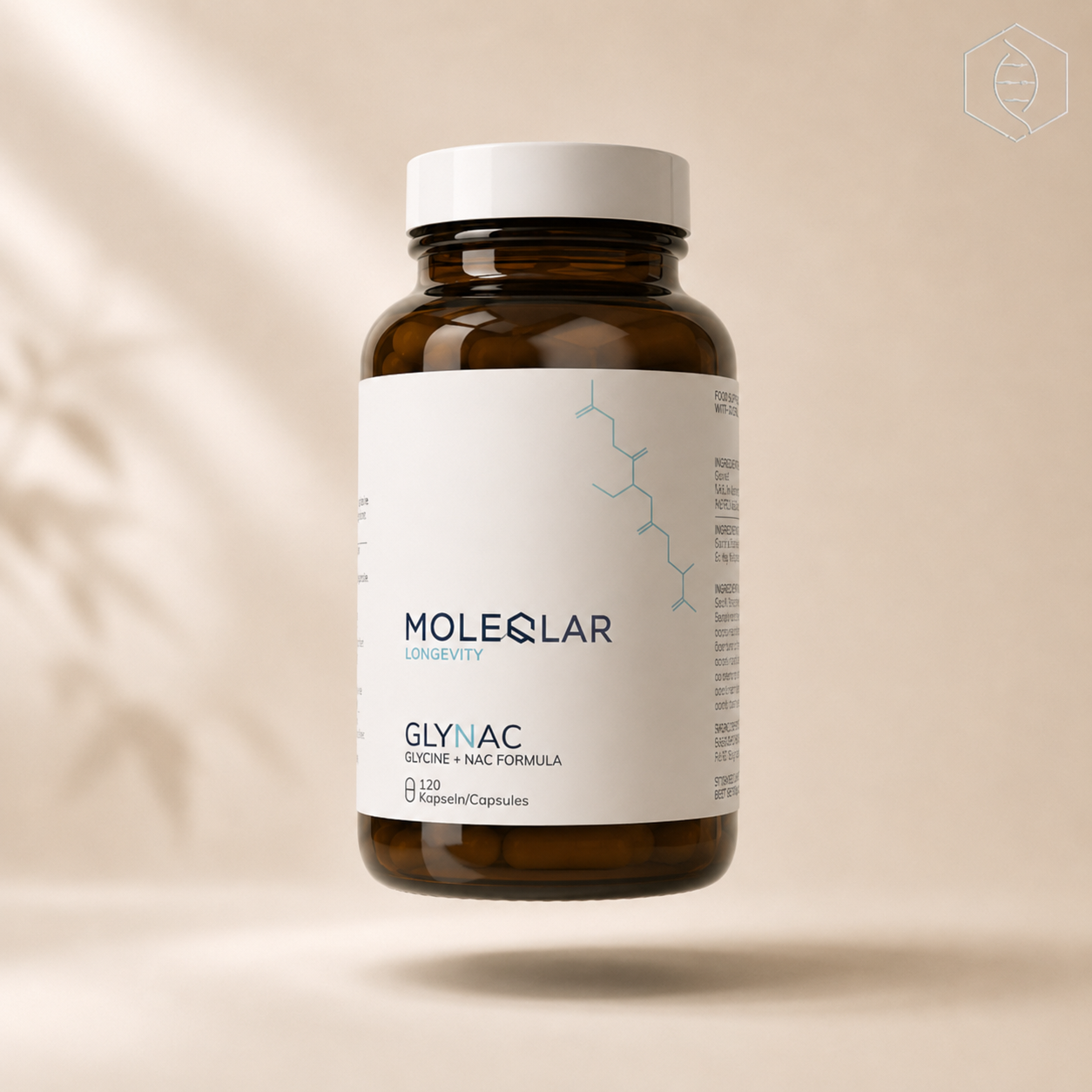 MOLEQLAR - GlyNAC® (Glycine + N-Acetyl-Cysteine 120 kapsula)