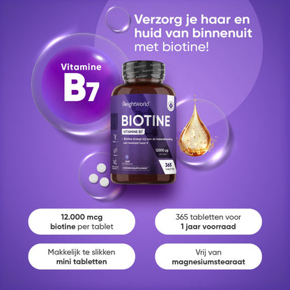 WeightWorld - Biotine B7 (12.000mcg)