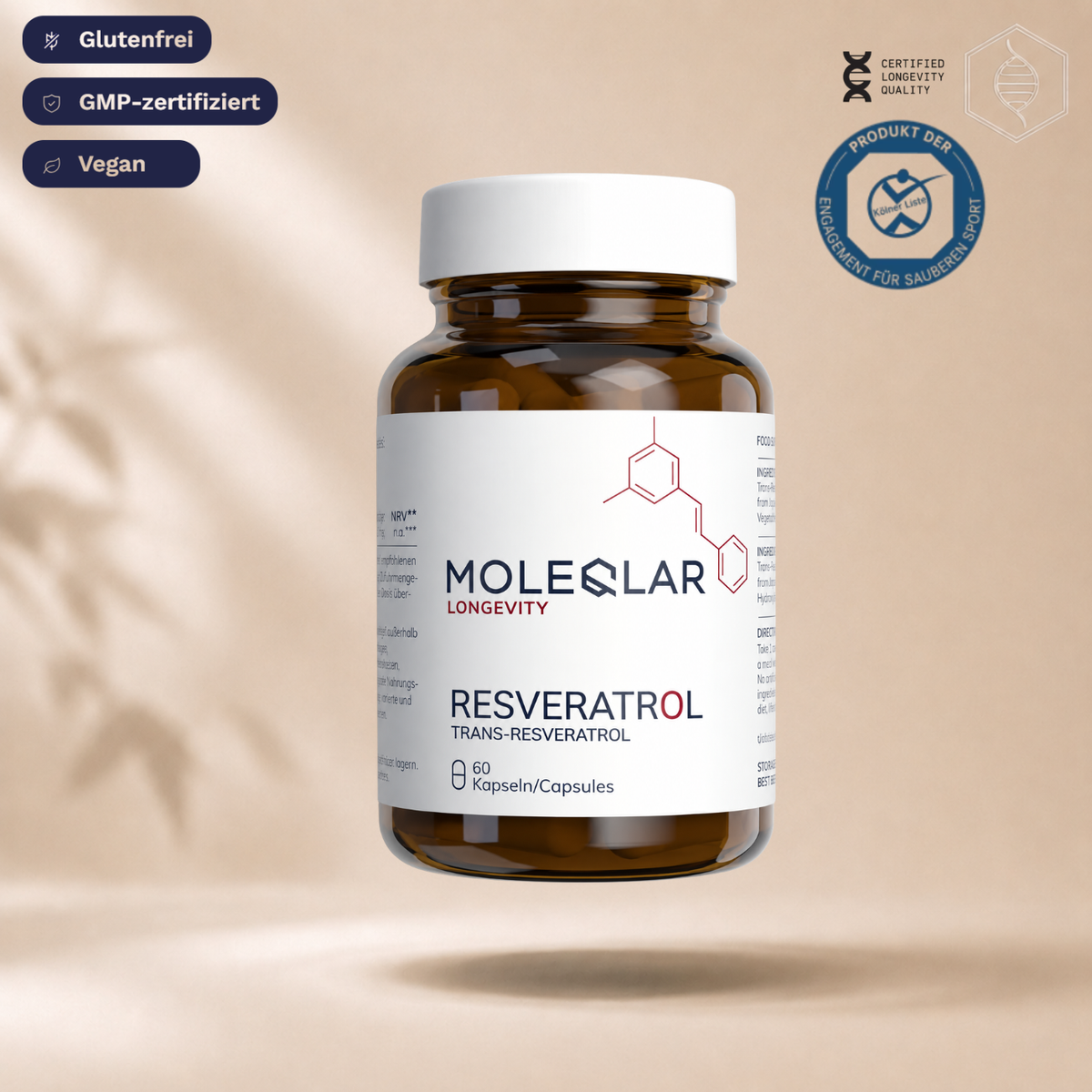 MOLEQLAR – RESVERATROL 500mg | (60 Kapsula)