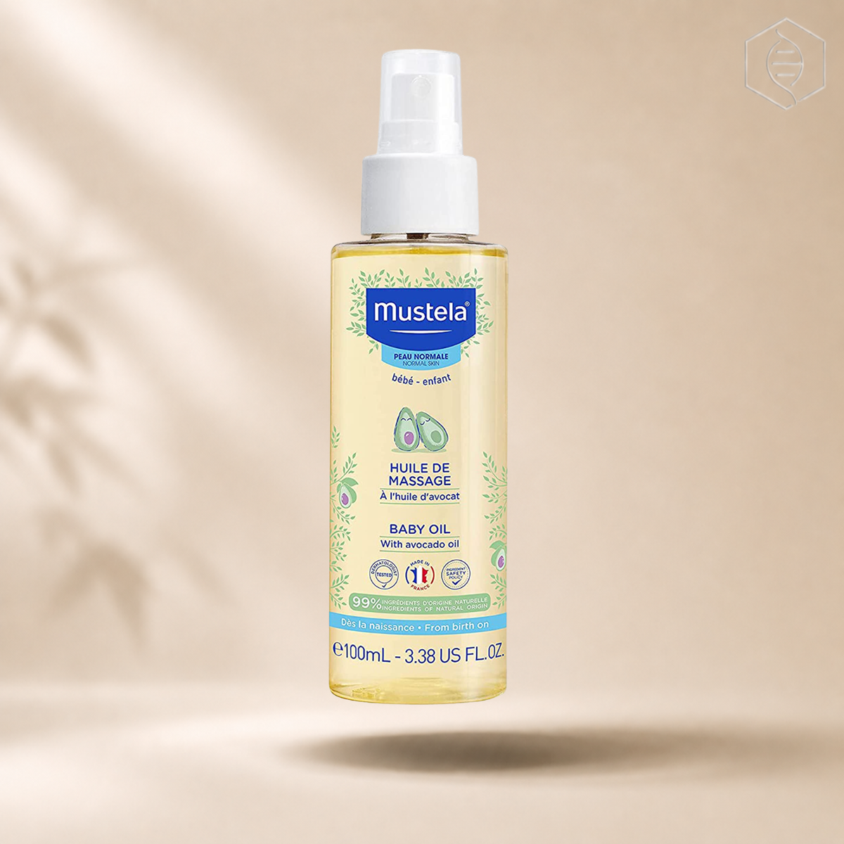 Mustela Baby Oil (100ml) – Vaj Masazhi për Bebe