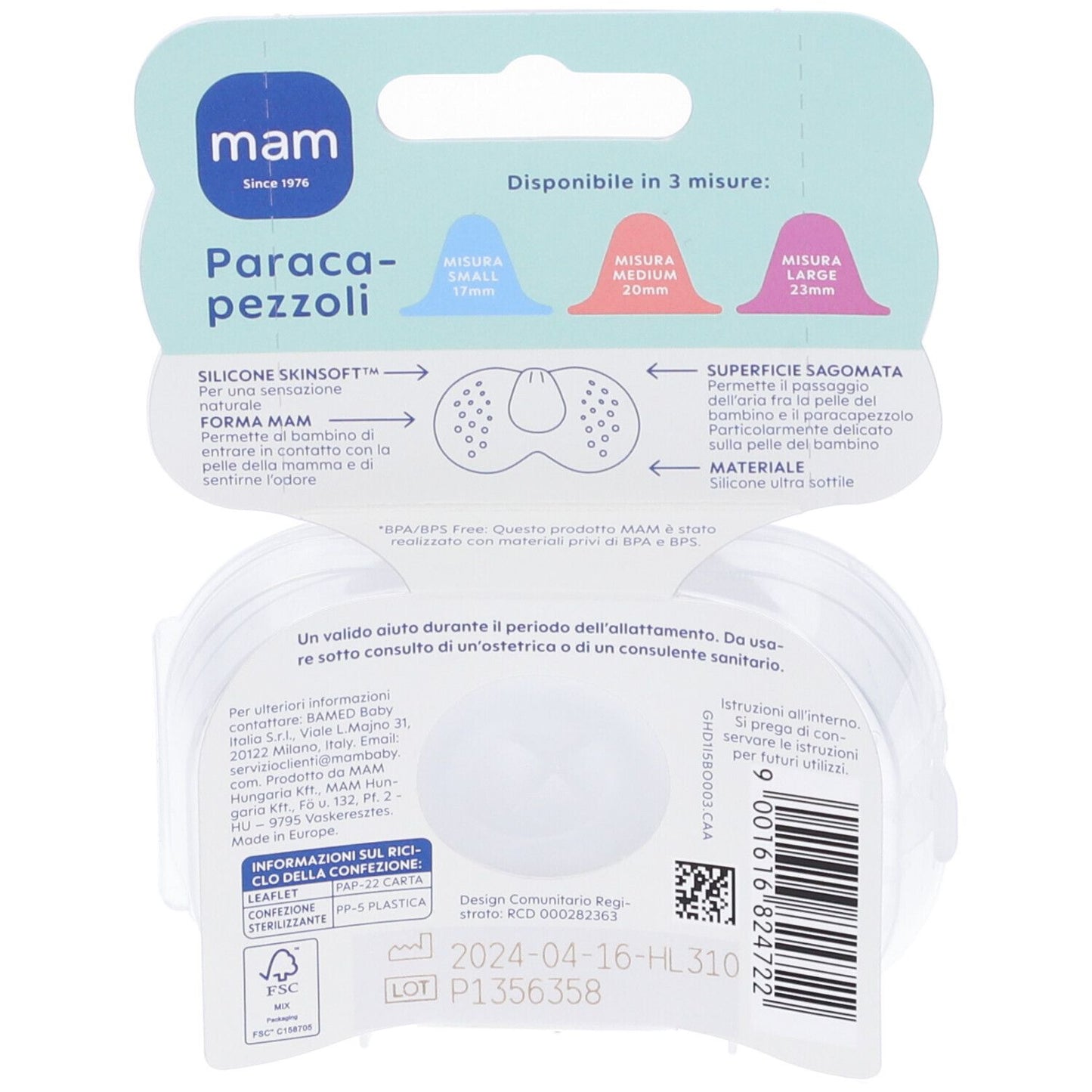 Paracapezzoli Misura M (2 copë)